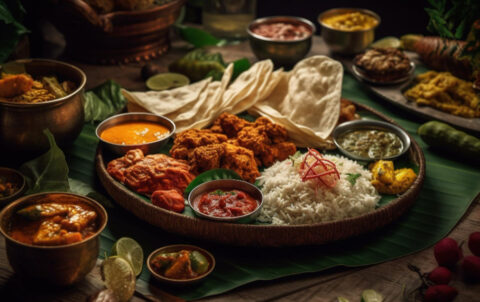 Indian Food on Banana Leaf The Traditional Andhra Way at Sankranti