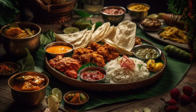 Indian Food on Banana Leaf The Traditional Andhra Way at Sankranti