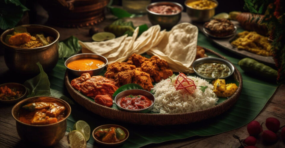 Indian Food on Banana Leaf The Traditional Andhra Way at Sankranti